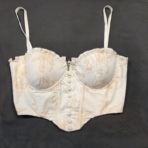 Oh Polly Floral Corset Bustier Top | Size US 4